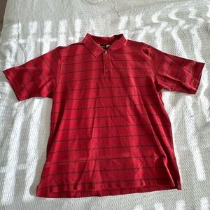 Red Striped Eddie Bauer Polo